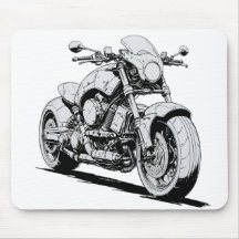 Cyberpunk Motorcycle Enk Dessin Mousepad
