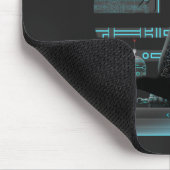 Tapis De Souris Cyberpunk Ninja Chat noir (Coin)