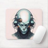 Tapis De Souris Cyborg Cyberpunk Dj (Avec souris)