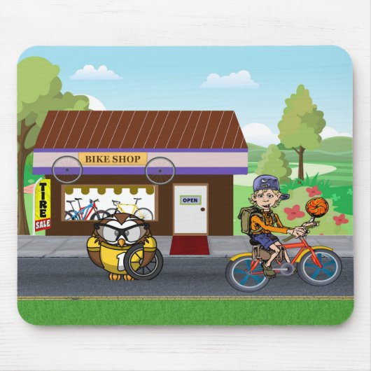 Tapis De Souris Cycles Hootin' (Devant)
