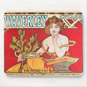 Tapis De Souris Cycles Waverley, Mucha