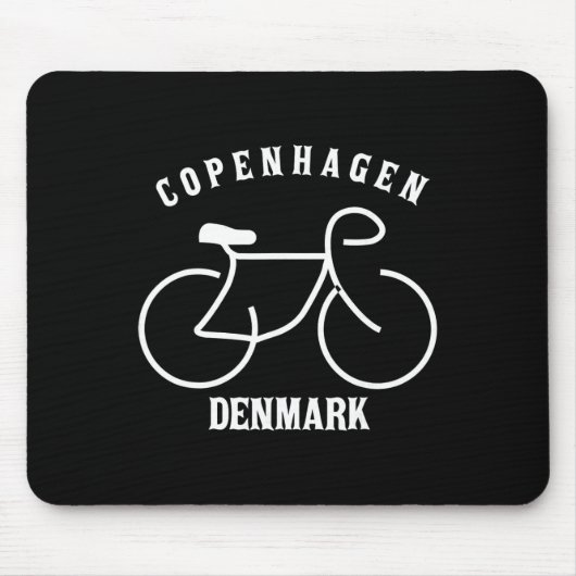 Tapis De Souris Cyclisme Copenhague Danemark Graphique (Devant)
