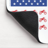 Tapis De Souris Cyclisme-Drapeau-Moto-Cross (Coin)