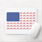 Tapis De Souris Cyclisme-Drapeau-Moto-Cross (Avec souris)