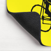 Tapis De Souris Cyclisme jaune (Coin)