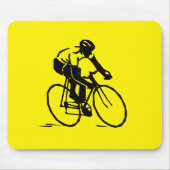 Tapis De Souris Cyclisme jaune (Devant)