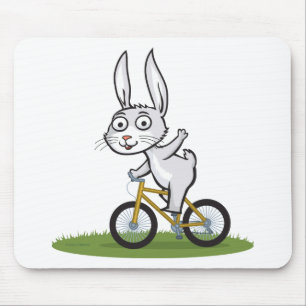 Tapis De Souris Cycliste de lapin
