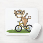 Tapis De Souris Cycliste de singe (Avec souris)
