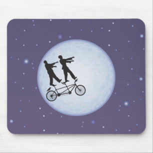 Tapis De Souris Cyclistes d'apocalypse de zombis dans l'amour