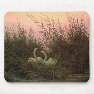Tapis De Souris Cygnes dans les roseaux, c.1820