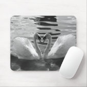 Tapis De Souris Cygnes noirs et blancs Mousepad (Avec souris)
