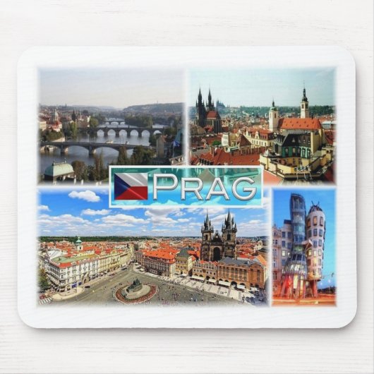 Tapis De Souris CZ République tchèque - Prague - Prag - Praha - Pr (Devant)