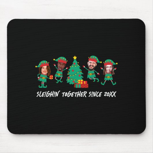 Tapis De Souris D Funny Face Photo Christmas Elf (Devant)