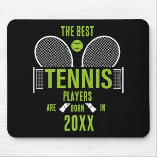 Tapis De Souris D Tennis Année de naissance Nom Anniversaire