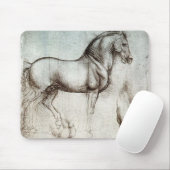 Tapis De Souris Da Vinci Horse Study Renaissance Sketch Art (Avec souris)