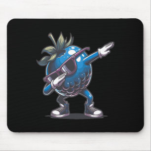 Tapis De Souris Dab Blueberry Dancing Dabbing Blueberry Fruit