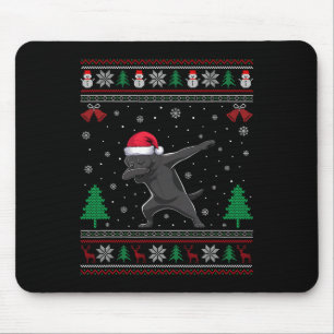 Tapis De Souris Dabbing Black Labrador Chien Santa Hat Garçons Fil