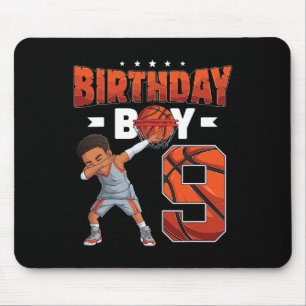 Tapis De Souris Dabbing Bysketbyll Joueur 9 Ans Garçon 9e Birth