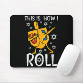 Tapis De Souris Dabbing Dreidel Ugly Hanukkah Funny Chanukah Men W (Avec souris)