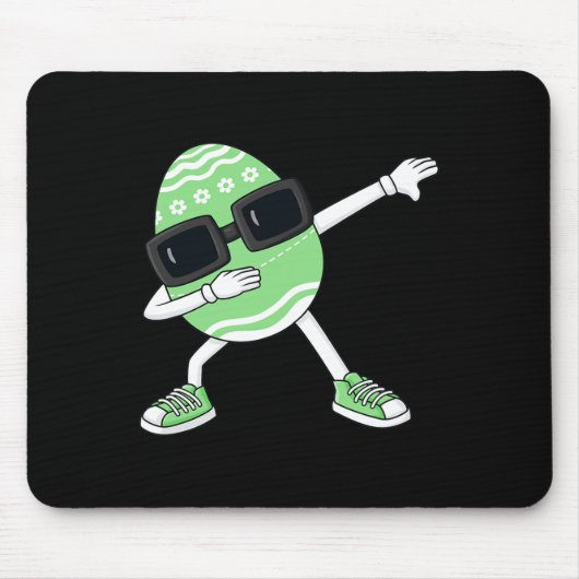 Tapis De Souris Dabbing Egg Pâques Jour Amusants Dab Garçons Fille (Devant)