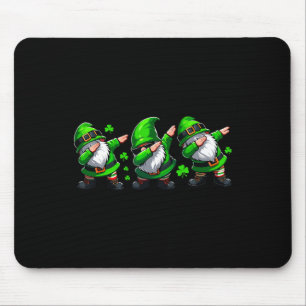 Tapis De Souris Dabbing Gnomes St. Patricks Day Irish Jig Celebrat