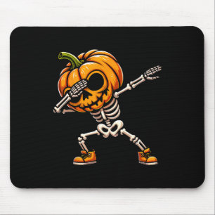 Tapis De Souris Dabbing Halloween Skeleton Garçons Trick Treat Fun