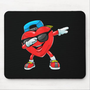 Tapis De Souris Dabbing Heart Saint-Valentin Dab Danse Garçons Fil