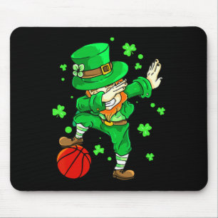 Tapis De Souris Dabbing Leprechaun Jour de la Saint Patrick Garçon