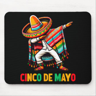 Tapis De Souris Dabbing Mexican Poncho Cinco De Mayo Fiesta 5 