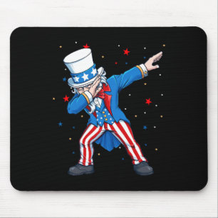 Tapis De Souris Dabbing Oncle Sam 4 juillet Enfants garçons Hommes
