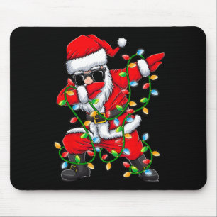 Tapis De Souris Dabbing Père Noël Xmas Lumières Filles Garçons Enf