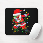 Tapis De Souris Dabbing Santa Funny Christmas Shirts Women 2024 Bo (Avec souris)