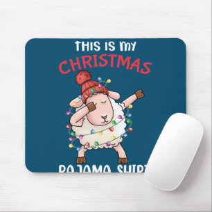 Tapis De Souris Dabbing Sheep This Is My Christmas Pajama Xmas