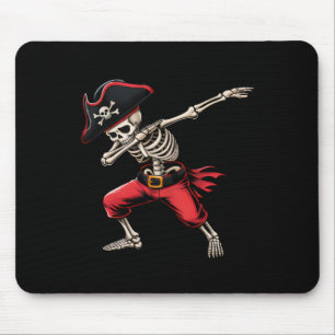 Tapis De Souris Dabbing Skeleton Pirate Boys Enfants Drôle Hallowe