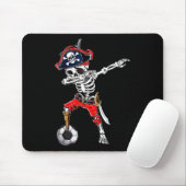 Tapis De Souris Dabbing Skeleton Pirate Et Soccer Ll Halloween Co (Avec souris)