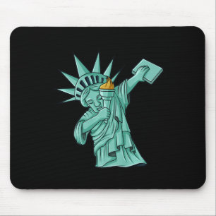 Tapis De Souris Dabbing Statue De La Liberté 4 juillet Enfants Gar