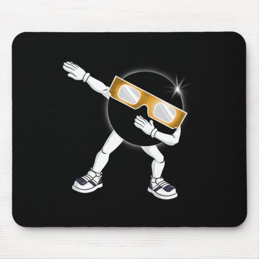 Tapis De Souris Dabbing Total Solar Eclipse 2024 Totality Dab Boys (Devant)