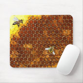 Tapis de souris d'abeille de miel de ruche de nid (Avec souris)