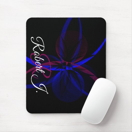Tapis de souris d'abstraction géométrique (Avec souris)