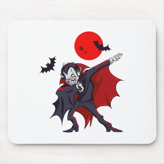 Tapis De Souris Dabula Vampire Comte D'Halloween Dabula Gif (Devant)