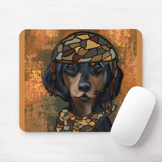 TAPIS DE SOURIS DACHSHING (Avec souris)