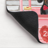 Tapis De Souris Dachshund Chien Valentine's Day Kissing Booth (Coin)