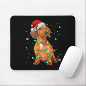 Tapis De Souris Dachshund Chiens Arbre Noël Noël Noël Cadeaux Pour (Avec souris)