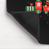 Tapis De Souris Dachshund Christmas Dog Lights Santa Xmas Pet Dog (Coin)