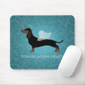 Tapis De Souris Dachshund - Conception commémorative de perte d'an (Avec souris)