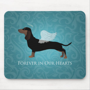 Tapis De Souris Dachshund - Conception commémorative de perte d'an