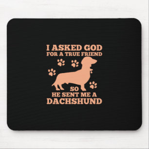 Tapis De Souris Dachshund Est Mon Vrai Ami