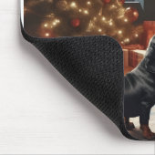 Tapis De Souris Dachshund et Père Noël (Coin)