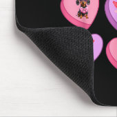 Tapis De Souris Dachshund Hearts Candy Valentines Weiner Dog Pet L (Coin)