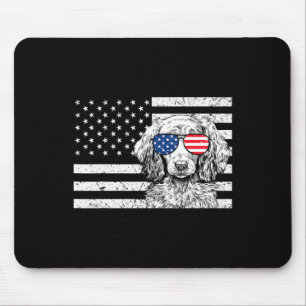 Tapis De Souris Dachshund Weiner Dog 4 Juillet Drapeau Américain U